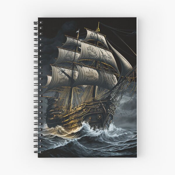Item preview, Pirate Ship in Heavy Seas designed and sold by BeachBumPics.