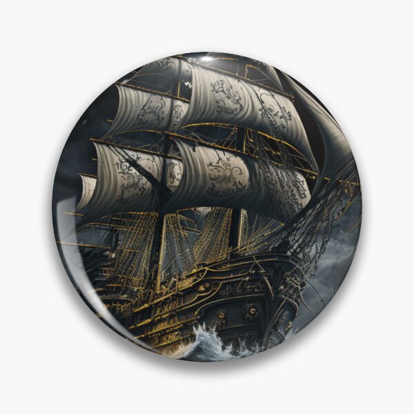 Item preview, Pirate Ship in Heavy Seas designed and sold by BeachBumPics.
