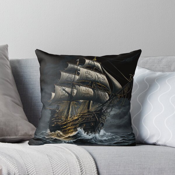Item preview, Pirate Ship in Heavy Seas designed and sold by BeachBumPics.