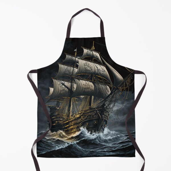 Item preview, Pirate Ship in Heavy Seas designed and sold by BeachBumPics.
