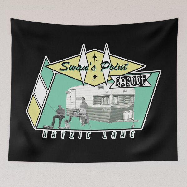 Item preview, Swan's Point Resort Hatzic Lake Vintage  designed and sold by HatzicTshirts.