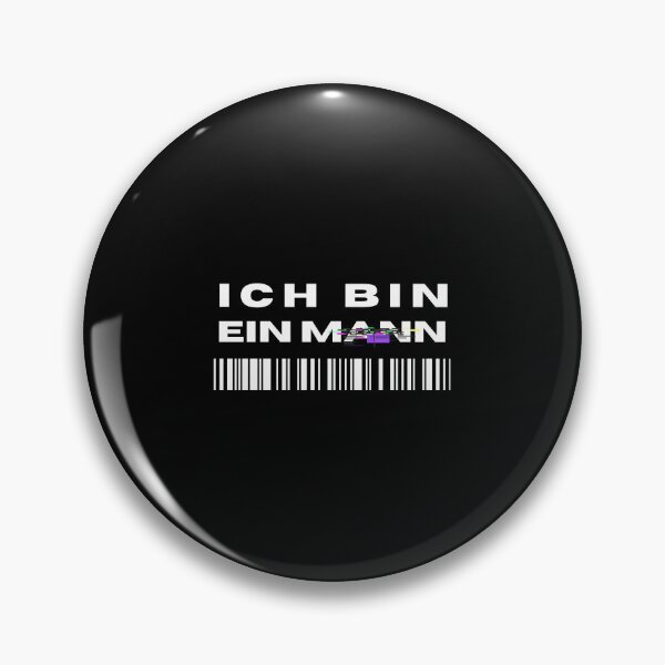 Item preview, "Ich bin ein Mann" - "I Am a Man" with minimalist design and black background designed and sold by RM-Journey.