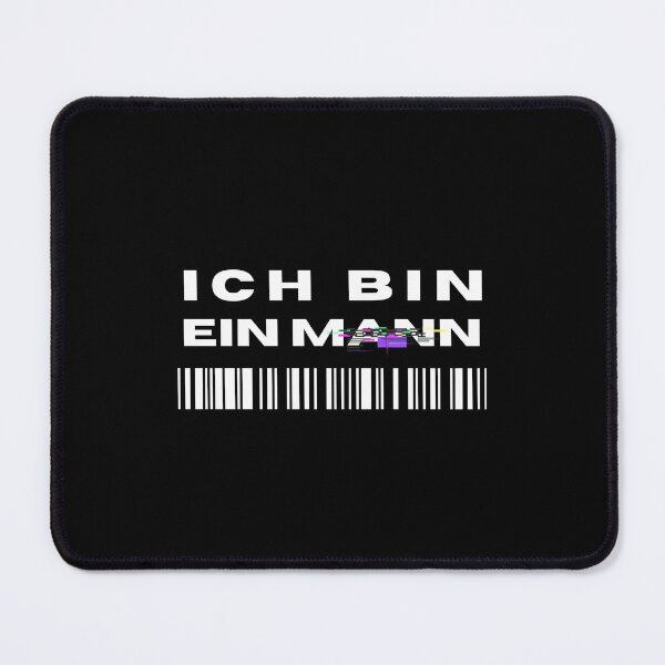 Item preview, "Ich bin ein Mann" - "I Am a Man" with minimalist design and black background designed and sold by RM-Journey.