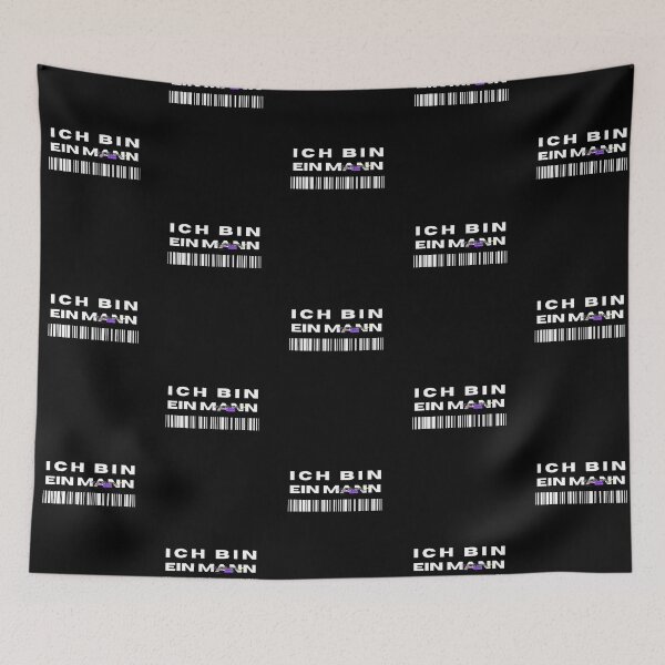 Item preview, "Ich bin ein Mann" - "I Am a Man" with minimalist design and black background designed and sold by RM-Journey.