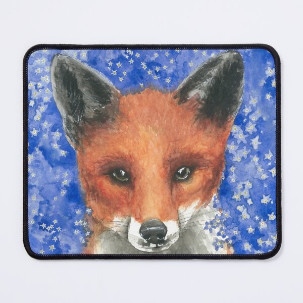 Item preview, Forget me not fox designed and sold by TwoFullMoonsArt.