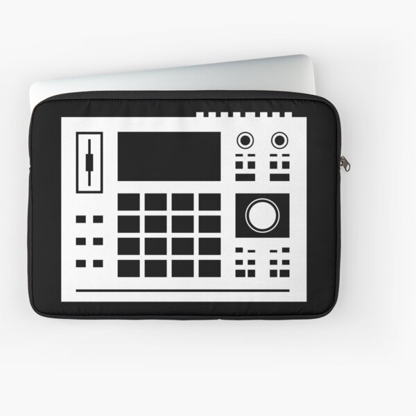 DJ AKAI MPC Drum Machine, Sampler Mixer Turntable Technics Dee Jay Decks Hip Hop T-shirt Laptop Sleeve