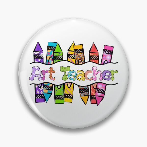 Item preview, Colorful Art Teacher Text with Crayons designed and sold by sweetbelle.