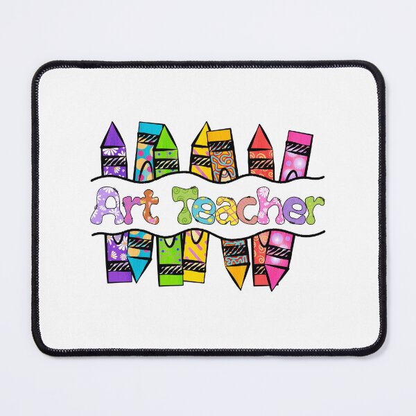 Item preview, Colorful Art Teacher Text with Crayons designed and sold by sweetbelle.