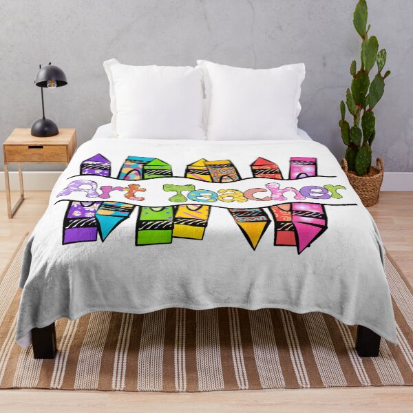 Item preview, Colorful Art Teacher Text with Crayons designed and sold by sweetbelle.
