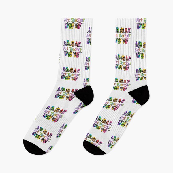 Item preview, Colorful Art Teacher Text with Crayons designed and sold by sweetbelle.