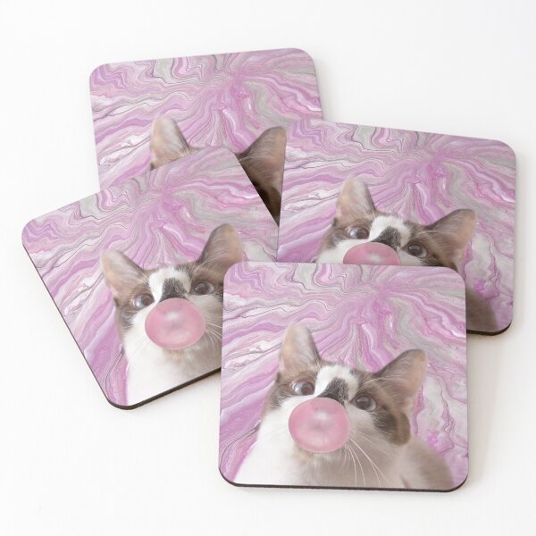 Item preview, Snowshoe Cat with Bubble Gum designed and sold by Elisabeth Lucas.