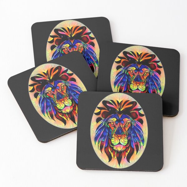 Item preview, Lions Beyond the Pride: Psychedelic Lion King designed and sold by Adorations.