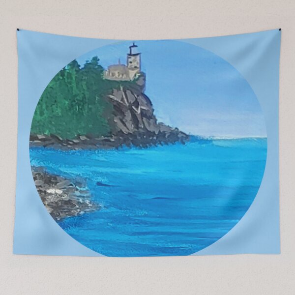 Item preview, Lighthouse on a Cliff designed and sold by KayleeRoseArt.