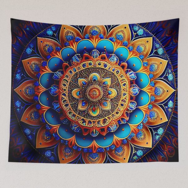 Item preview, Rainbow Mandala Art designed and sold by Psychedelic-Sap.