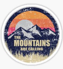 The mountains are calling graphic Sticker