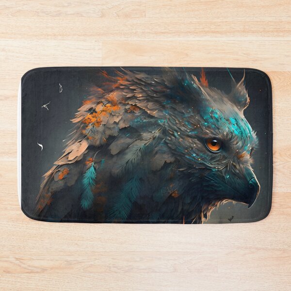 Item preview, Fantasy Bird Tapestry - Dark Surreal Animal Digital Art designed and sold by MerakiAndArt.