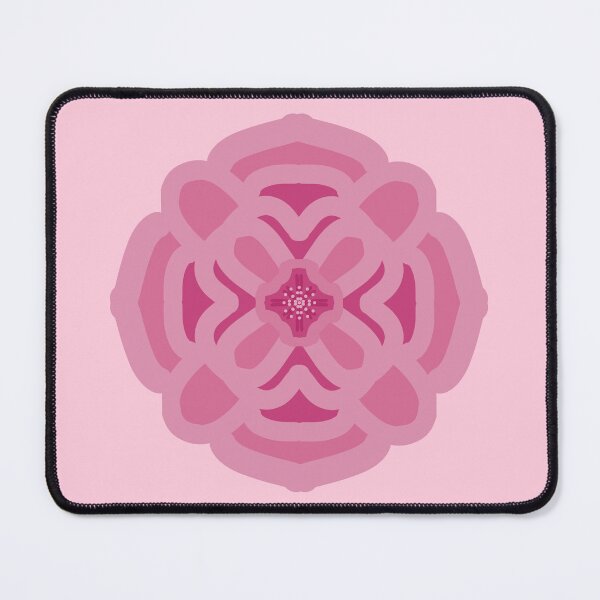 Item preview, Radial simple pink rose flower print designed and sold by Abyssalbee.