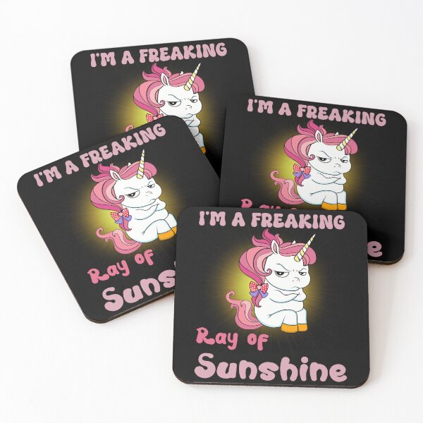 Item preview,  I'm A Freaking Ray Of Sunshine - Cranky Unicorn designed and sold by Georgy09.