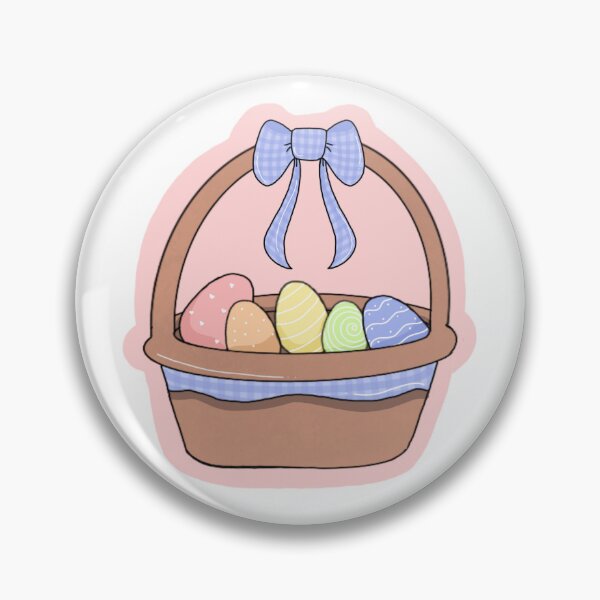 Item preview, Gingham Print Easter Basket designed and sold by flowerfieldsart.
