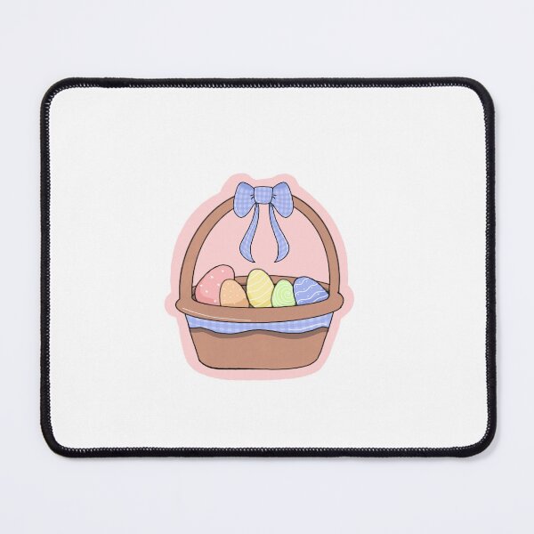 Item preview, Gingham Print Easter Basket designed and sold by flowerfieldsart.