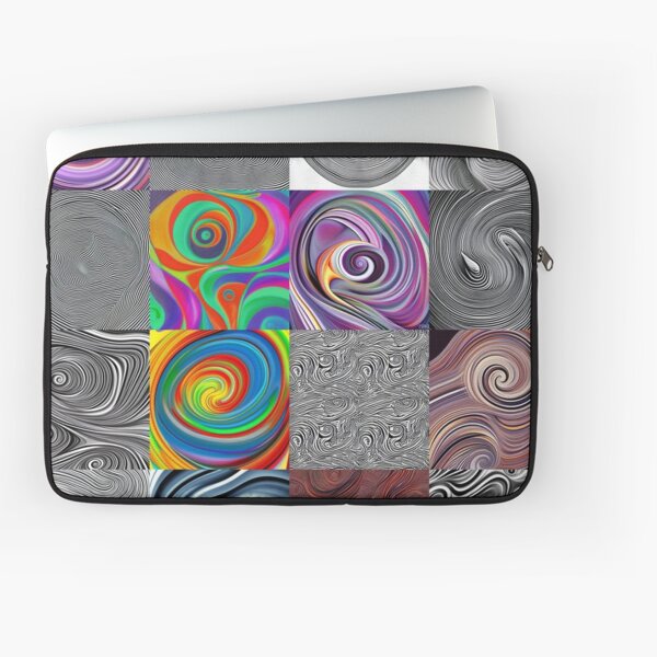 Complex swirls and curves Laptop Sleeve