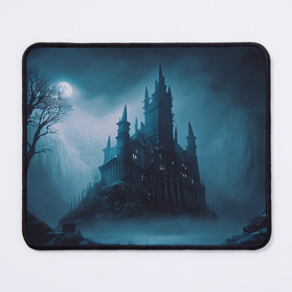 Item preview, Dark Castle in the Moonlight - Fantasy Art designed and sold by FantasyFusion.
