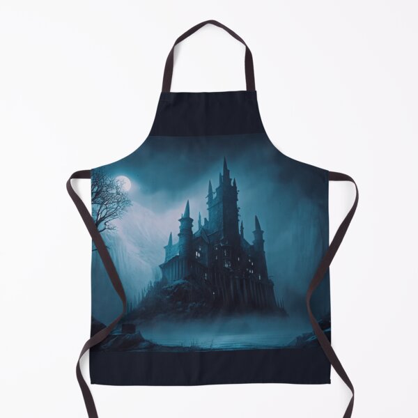 Item preview, Dark Castle in the Moonlight - Fantasy Art designed and sold by FantasyFusion.
