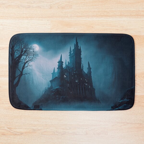 Item preview, Dark Castle in the Moonlight - Fantasy Art designed and sold by FantasyFusion.