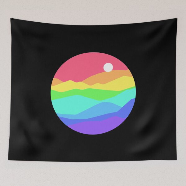 Item preview, Subtle Rainbow Pride Flag Landscape designed and sold by everything4eva.