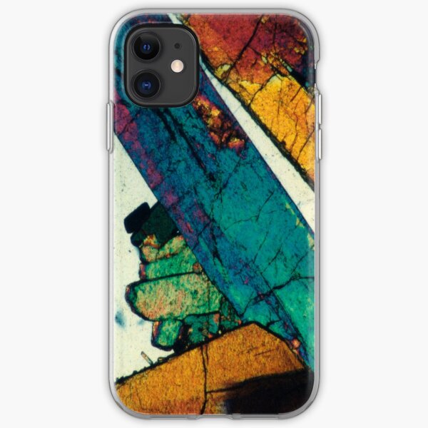Epidote Blades in Quartz Geological Thin Section Photography iPhone Soft Case