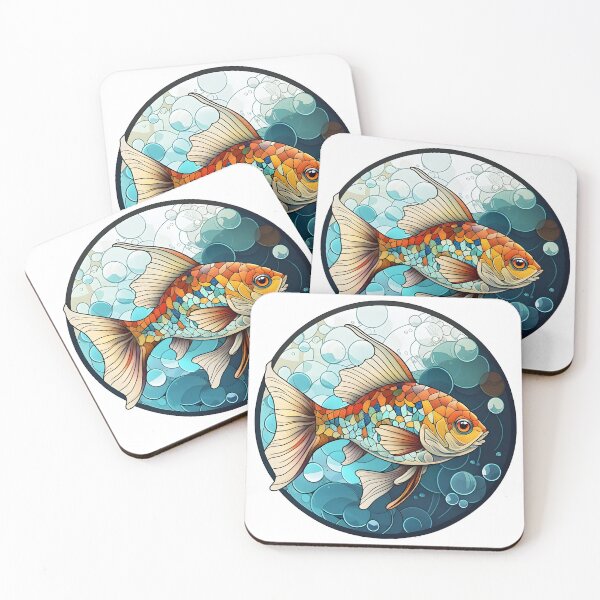 Item preview, Fish in stained glass designed and sold by omar-sticker11.