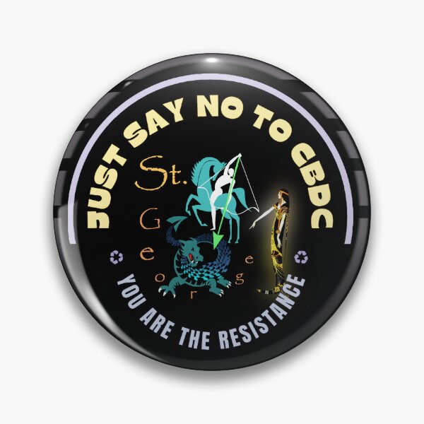 Item preview, Just Say No to CBDC designed and sold by Sanctum Icons.