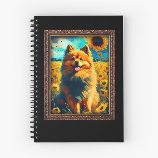 Item preview, German Spitz Sunflower Painting Adorable Dog designed and sold by rafaeltto.