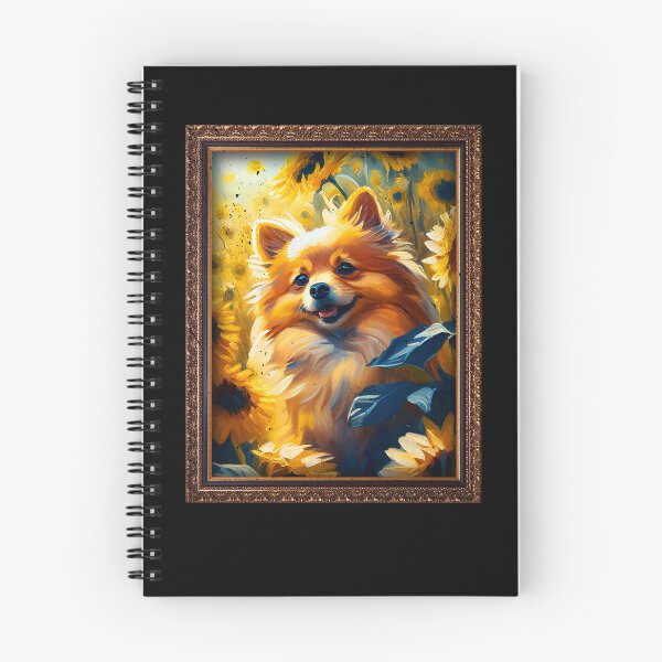 Item preview, German Spitz Sunflower Painting Adorable Dog designed and sold by rafaeltto.