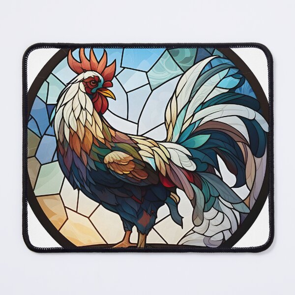 Item preview, Rooster in stained glass designed and sold by omar-sticker11.