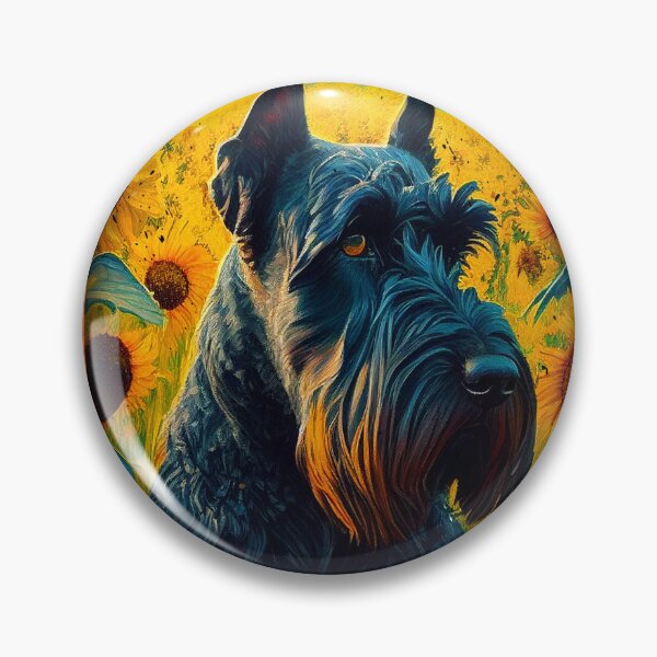 Item preview, Giant Schnauzer Sunflower Painting Adorable Dog designed and sold by rafaeltto.