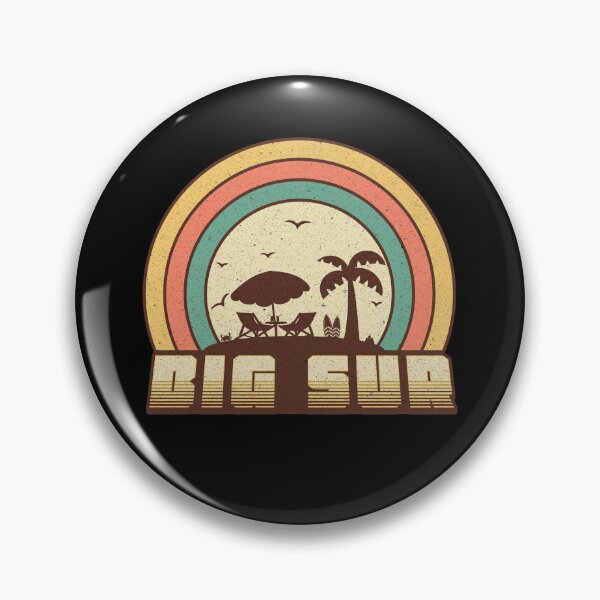 Artikelvorschau, Big Sur - Retro Sunset Style entworfen und verkauft von Whimsical Thinker.