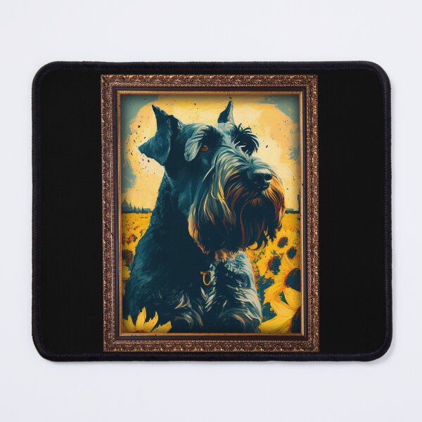 Item preview, Giant Schnauzer Sunflower Painting Adorable Dog designed and sold by rafaeltto.