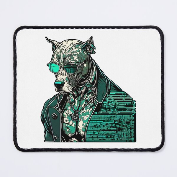 Item preview, CyberPunk Pitbull #7 designed and sold by OregonArtForAll.