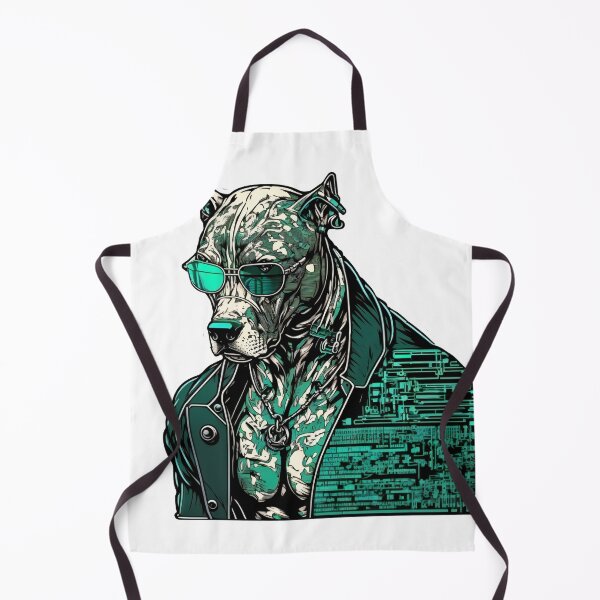 Artikelvorschau, Cyberpunk-Pitbull Nr. 7 entworfen und verkauft von OregonArtForAll.