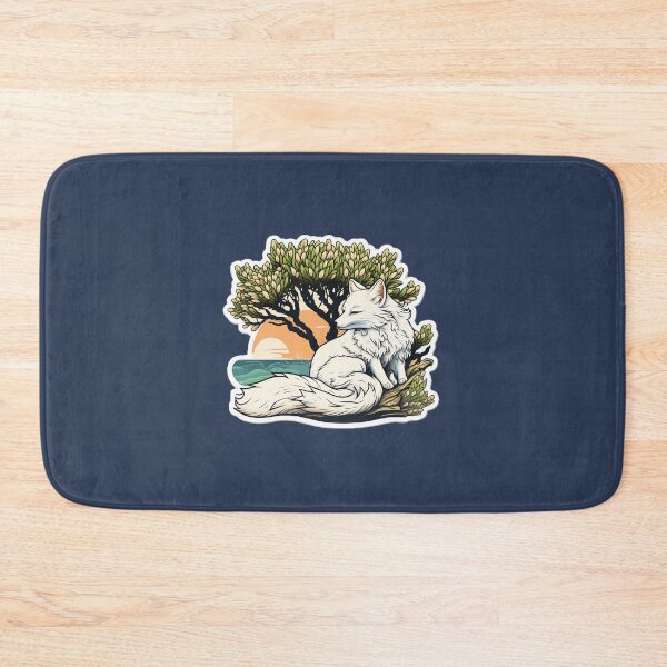 Item preview, white fox under the tree designed and sold by Grafik0.