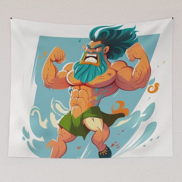 Artikelvorschau, Der donnernde Fuß des Zeus: Fußballillustration entworfen und verkauft von trendarmy.