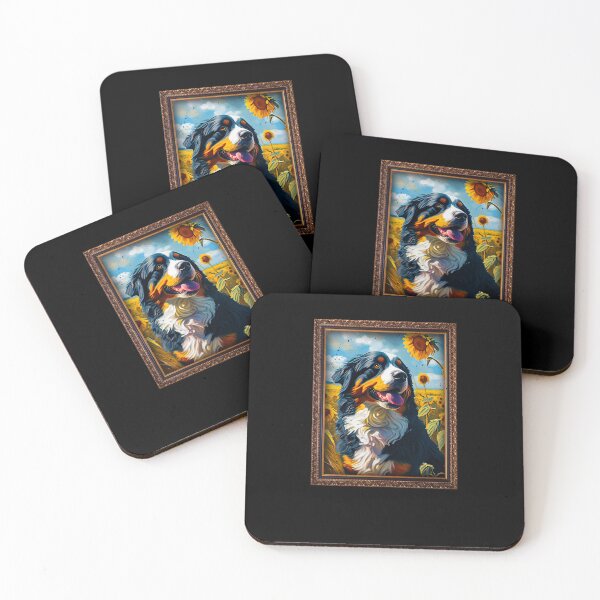 Artikelvorschau, Golden Mountain Sunflower Painting Adorable Dog entworfen und verkauft von rafaeltto.