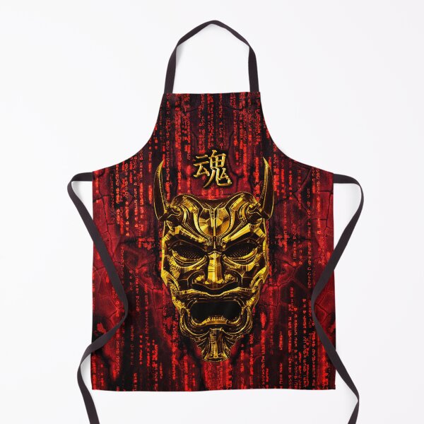 Item preview, Red digital matrix oni gold mask designed and sold by SyanArt.