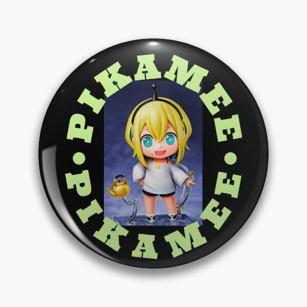 Pikamee Amano In Hololive Vtuber Soft Button Pin Lover Cartoon