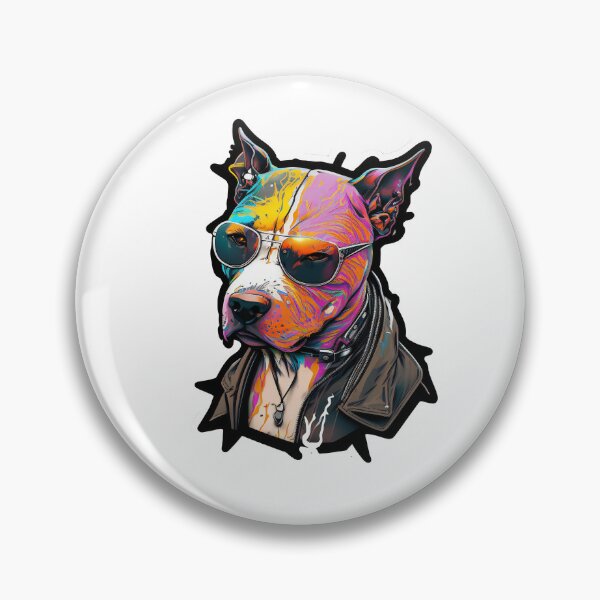 Artikelvorschau, Cyberpunk-Pitbull Nr. 8 entworfen und verkauft von OregonArtForAll.