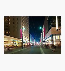 Nightlife On Granville Street In Vancouver Bc Photographic Print