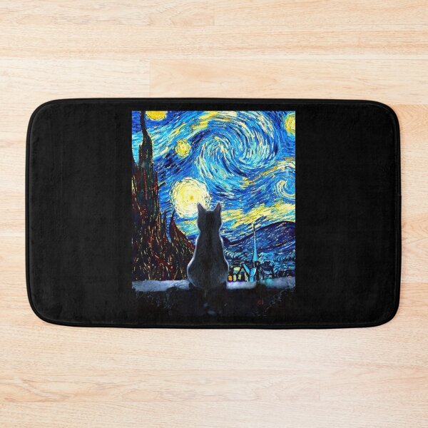 Item preview, Starry Night - Art Cat designed and sold by trumanstore.