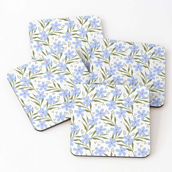 Item preview, Blue Floral seamless pattern on white background. designed and sold by Jayjaynaenae.
