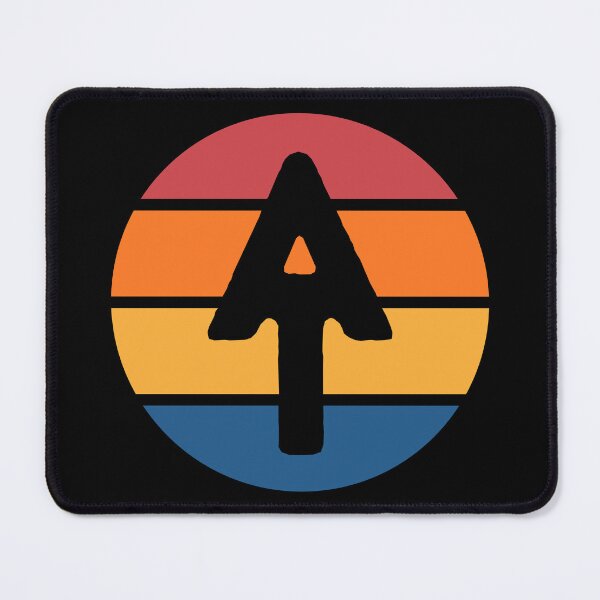 Item preview, Appalachian Trail logo in black with colorful striped background designed and sold by Deedy Studio.